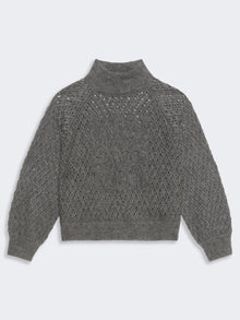 Cashmere And Silk Yarn Sweater for Women - Dark Grey - Max Mara UAE