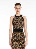 Jacquard Yarn Top for Women - Black - Max Mara UAE