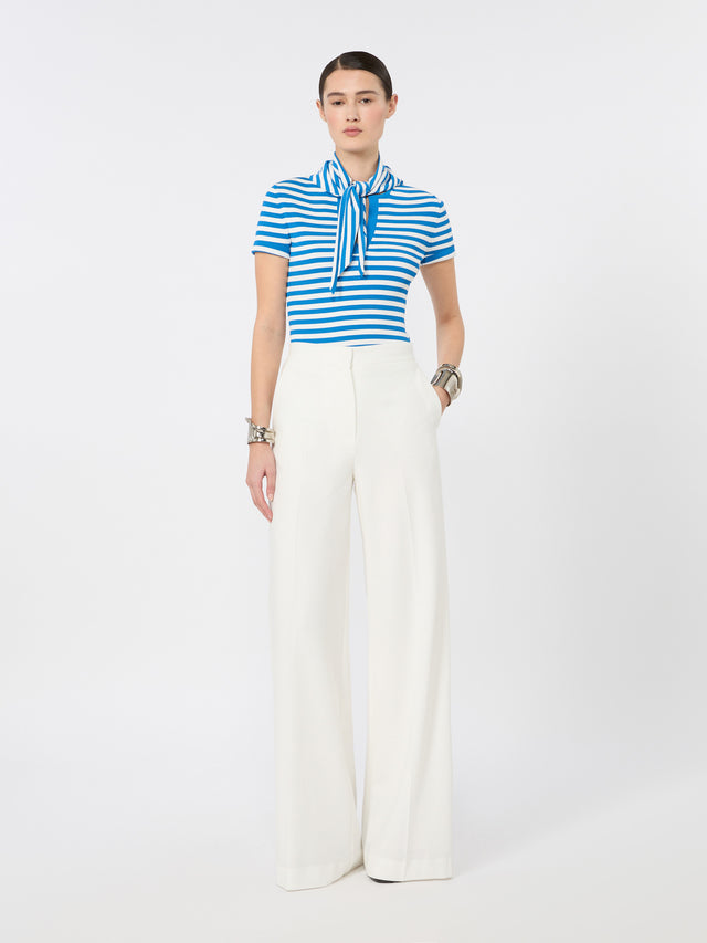 max mara viscose crepe sweater with scarf detail for women
