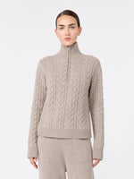 max mara cable-knit cashmere yarn sweater for women