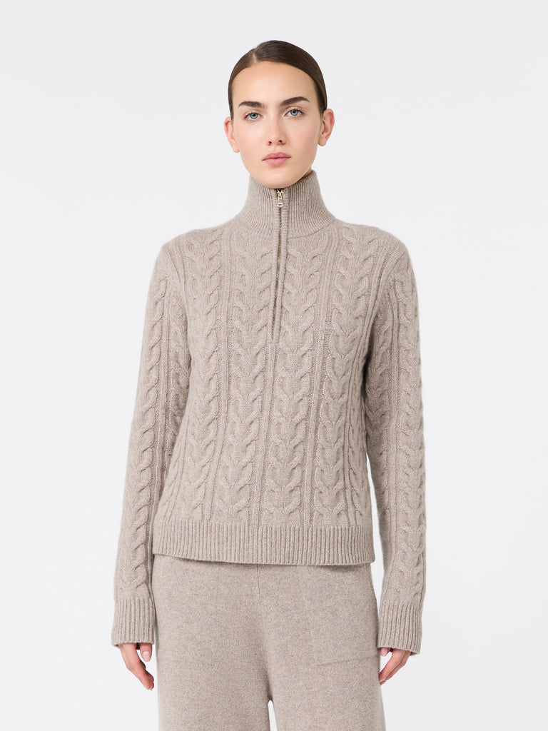 max mara cable-knit cashmere yarn sweater