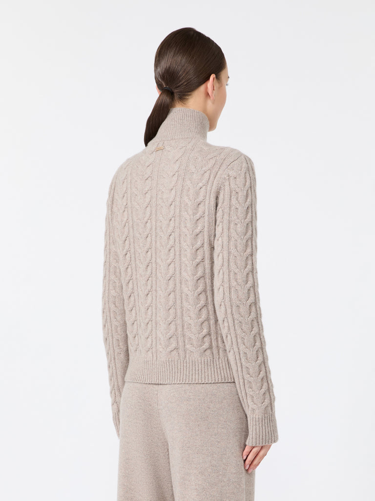 max mara cable-knit cashmere yarn sweater