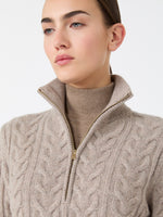 max mara cable-knit cashmere yarn sweater for women