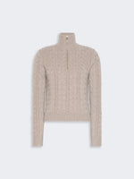 max mara cable-knit cashmere yarn sweater for women