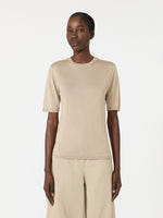 max mara stockinette-stitched cashmere and silk sweater for women