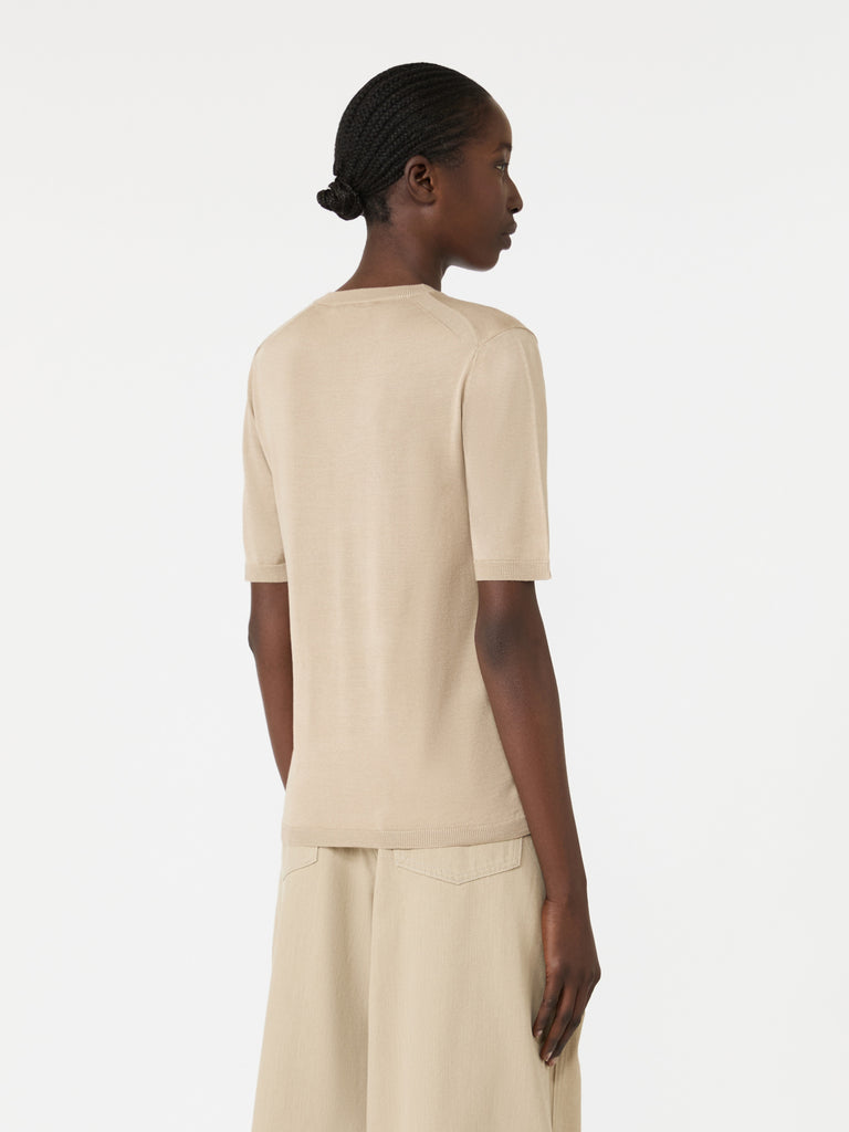 max mara stockinette-stitched cashmere and silk sweater
