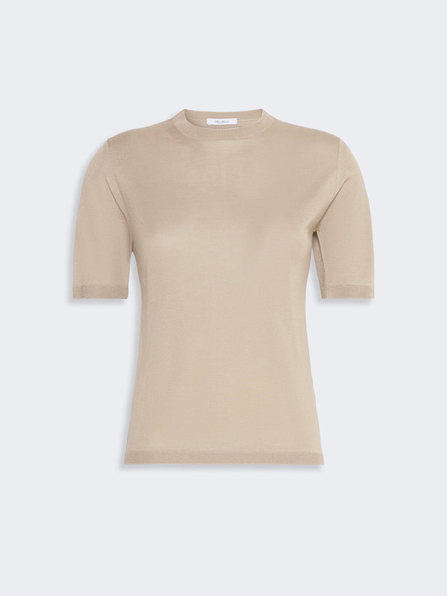 max mara stockinette-stitched cashmere and silk sweater for women