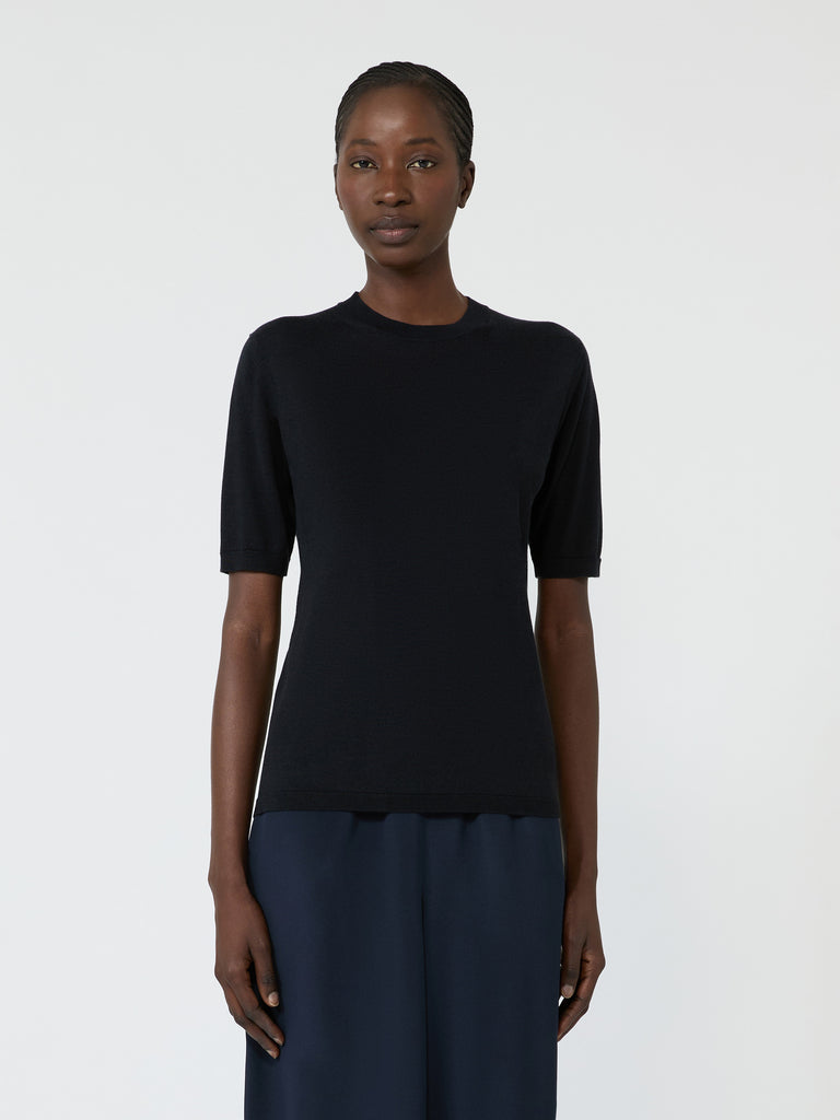 max mara stockinette-stitched cashmere and silk sweater