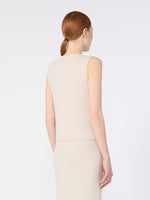 max mara sleeveless wool and cashmere sweater for women
