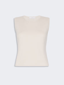 Sleeveless Wool And Cashmere Sweater for Women - Beige - Max Mara UAE
