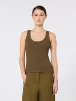 max mara close-fitting viscose crêpe jumper for women