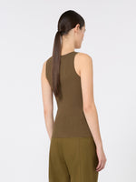 max mara close-fitting viscose crêpe jumper for women