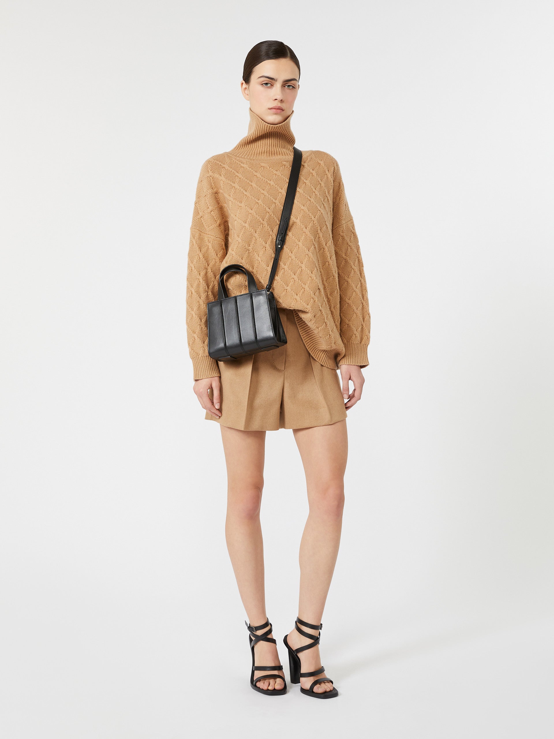 max mara oversized diamond wool and cashmere sweater for women