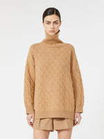 max mara oversized diamond wool and cashmere sweater for women
