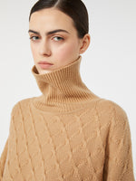 max mara oversized diamond wool and cashmere sweater for women