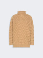 max mara oversized diamond wool and cashmere sweater for women
