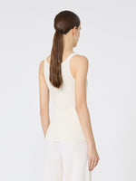 Cotton And Viscose Top for Women - Ivory - Max Mara UAE