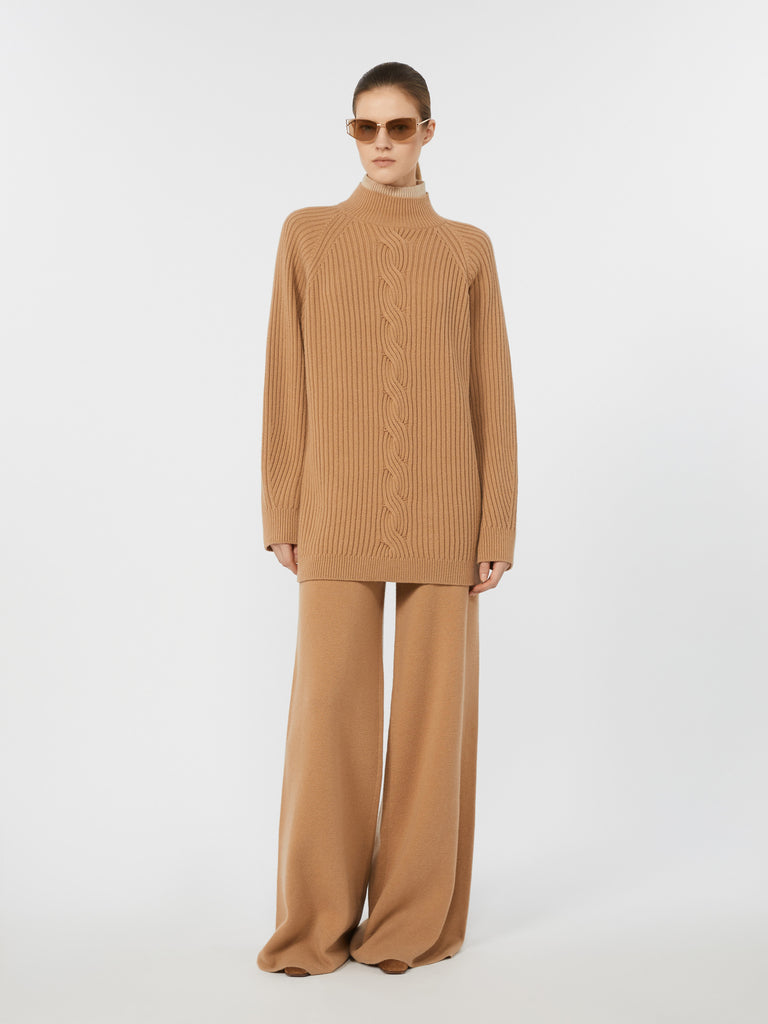 max mara wool and cashmere cable-knit jumper