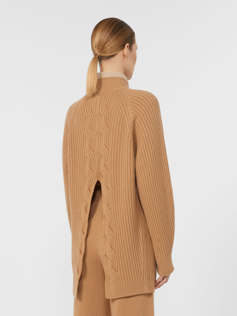 max mara wool and cashmere cable-knit jumper