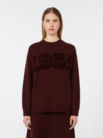Wool And Cashmere Jumper for Women - Cherry - Max Mara UAE