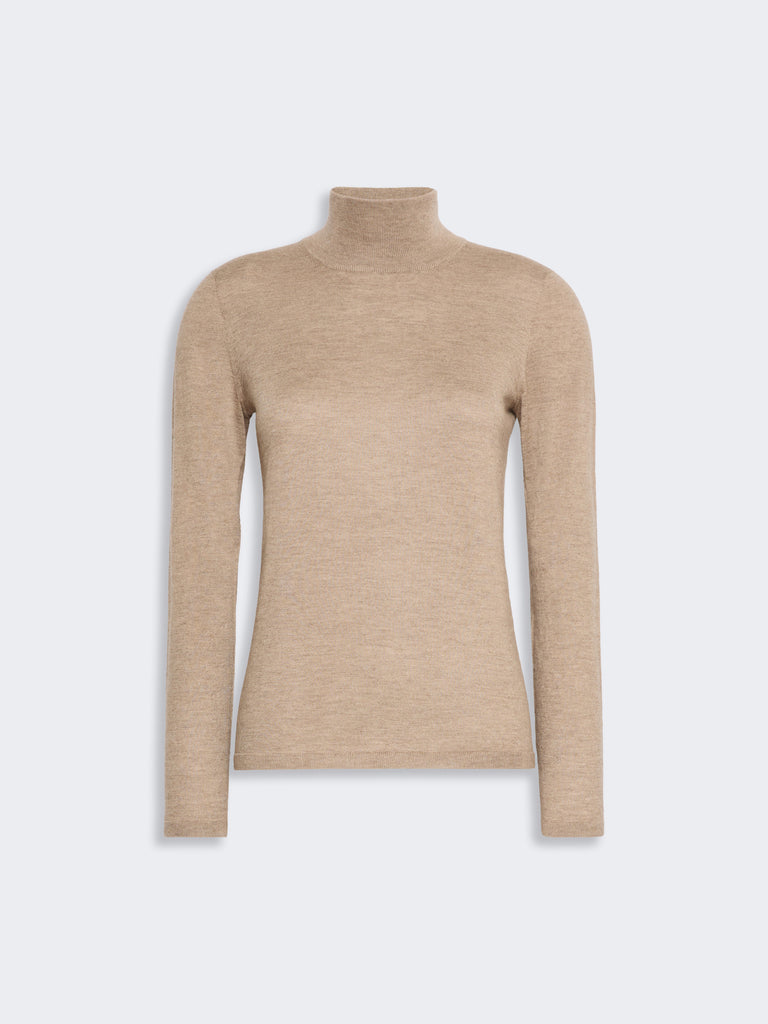 max mara cashmere yarn polo-neck sweater