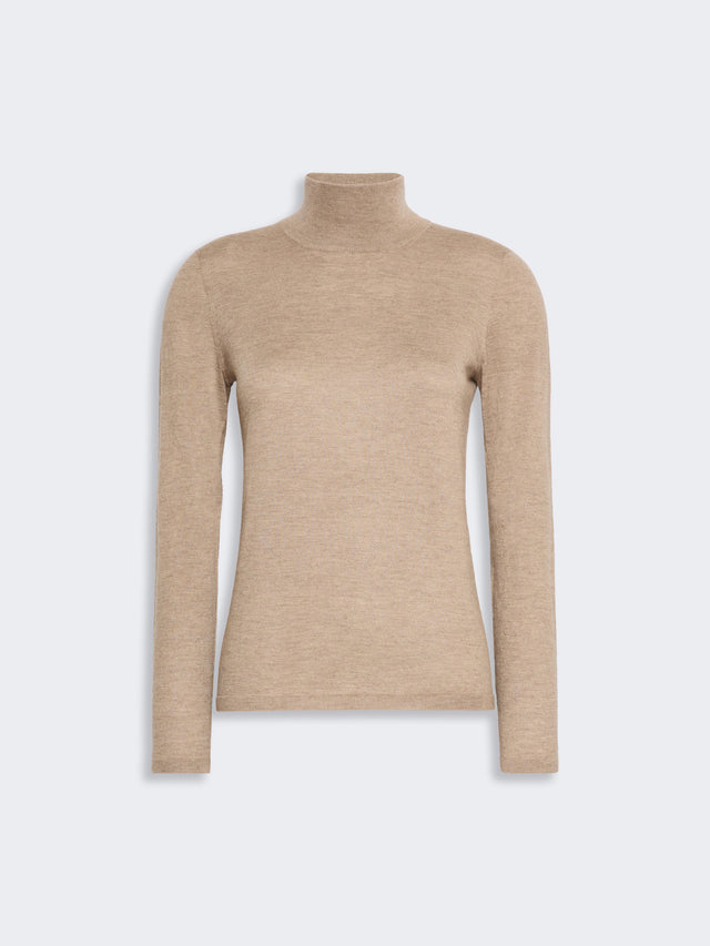 max mara cashmere yarn polo-neck sweater for women