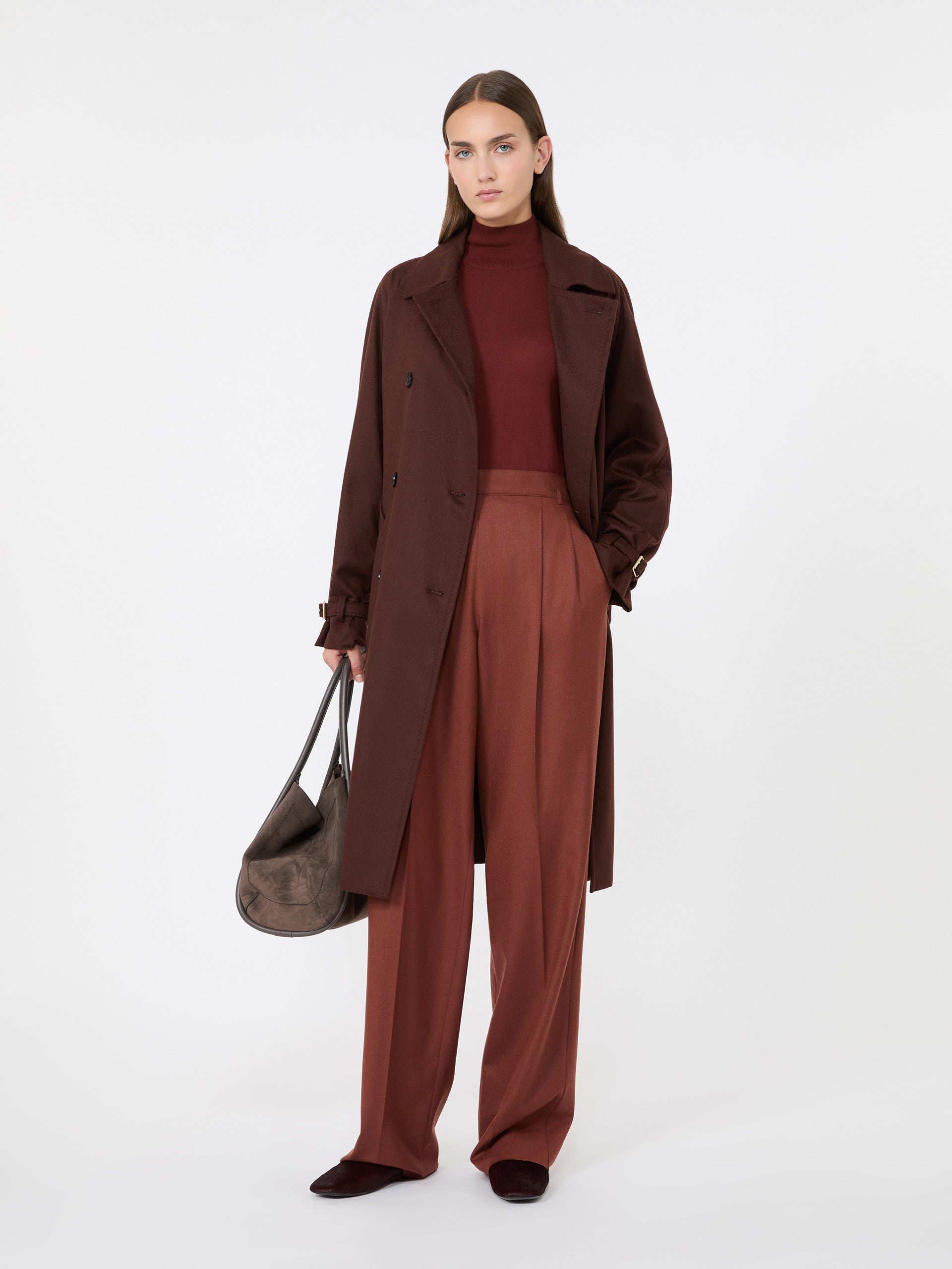 max mara cashmere yarn polo-neck sweater for women