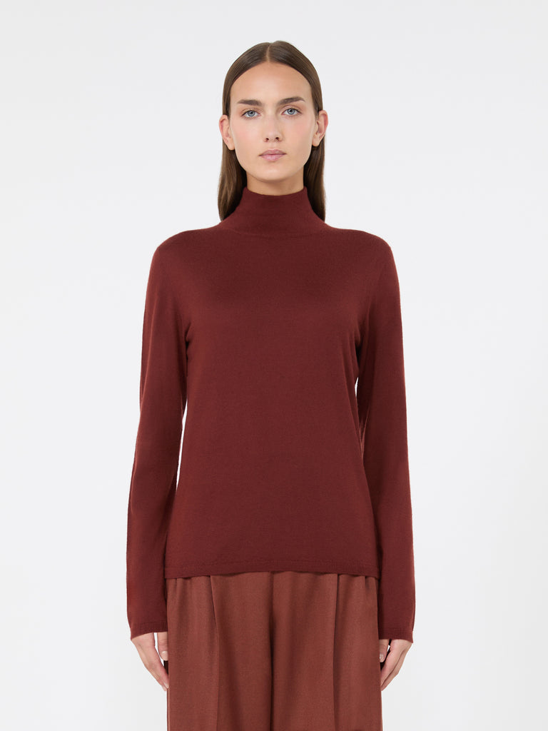 max mara cashmere yarn polo-neck sweater