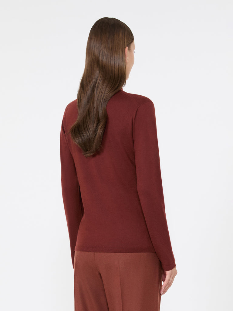 max mara cashmere yarn polo-neck sweater