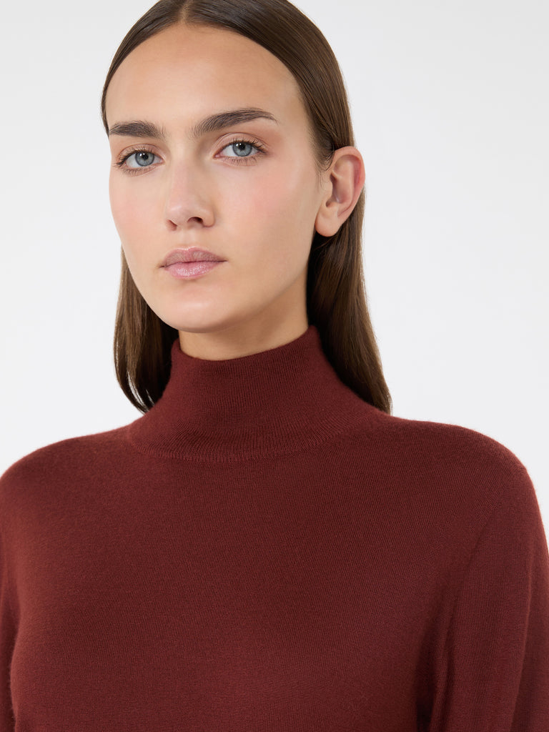 max mara cashmere yarn polo-neck sweater