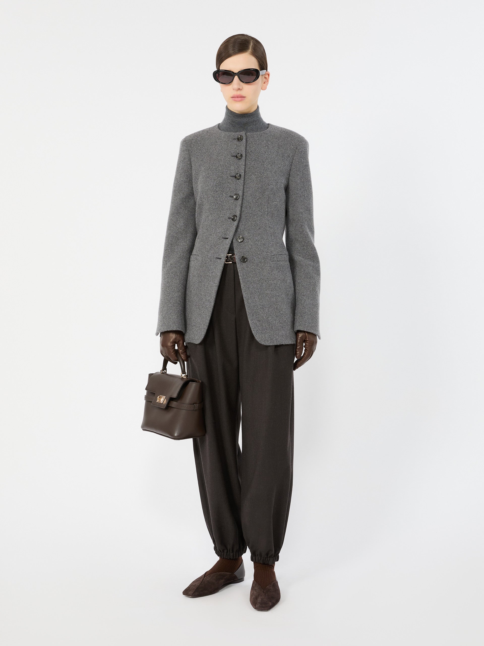 max mara cashmere yarn polo-neck sweater for women