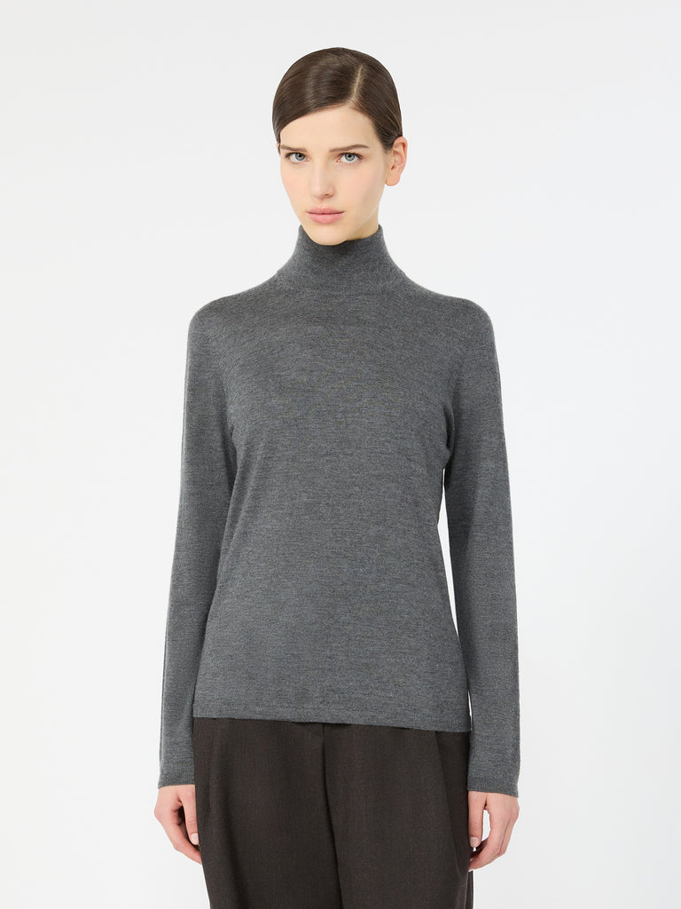 max mara cashmere yarn polo-neck sweater