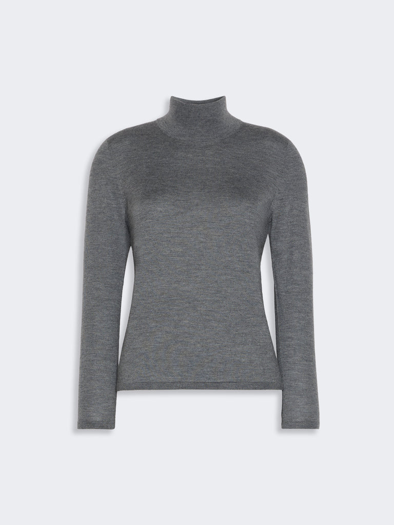 max mara cashmere yarn polo-neck sweater