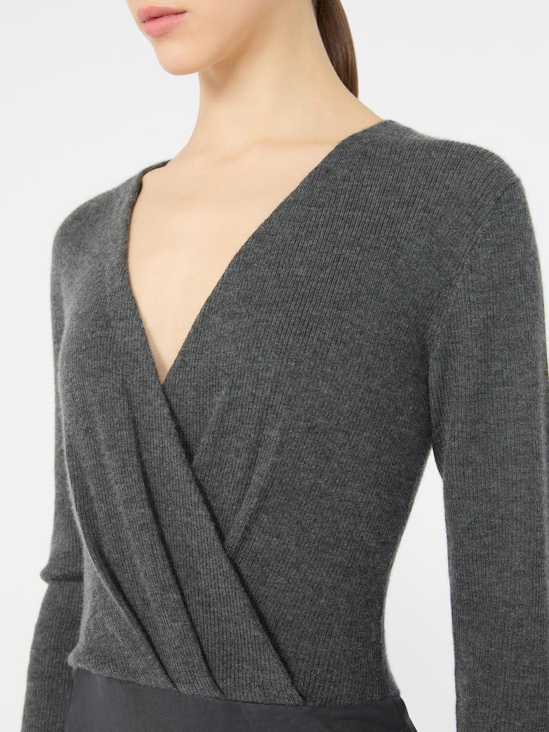 max mara cashmere yarn sweater bodysuit