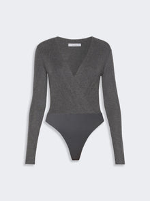 Cashmere Yarn Sweater Bodysuit for Women - Dark Grey - Max Mara UAE