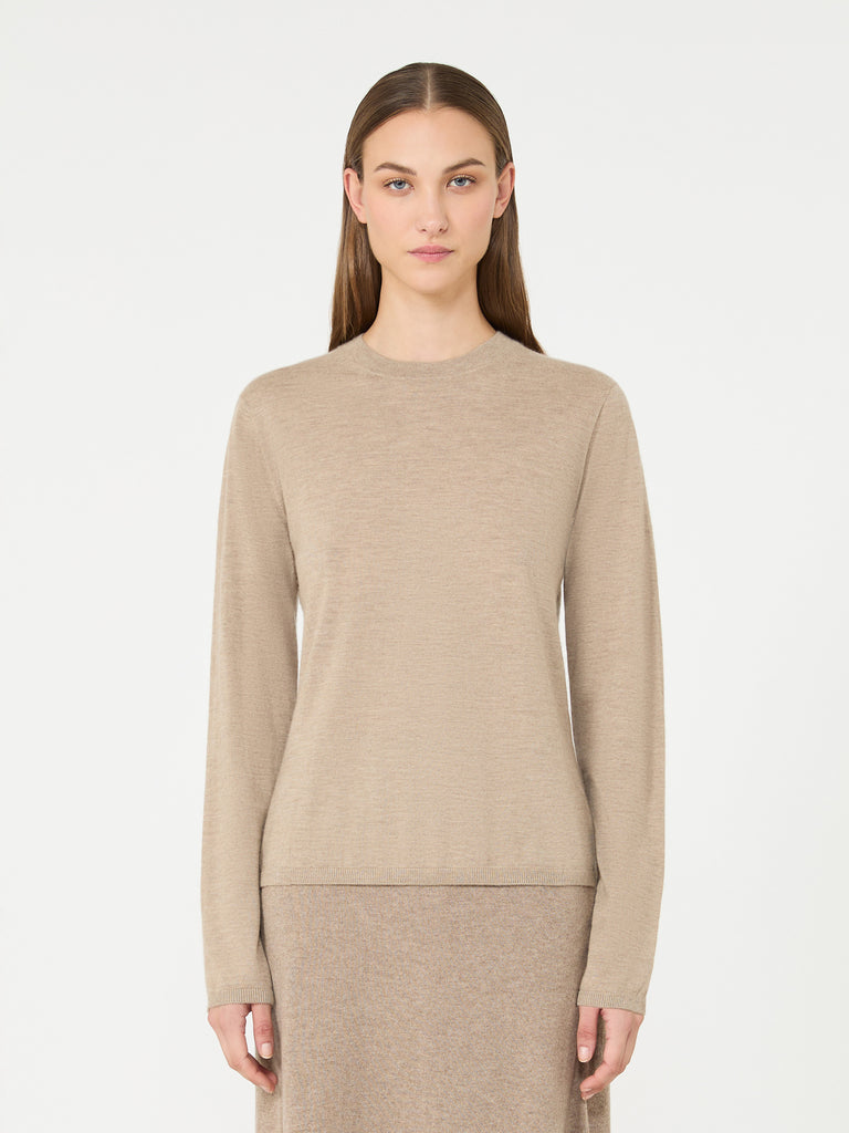 max mara cashmere yarn crew-neck sweater
