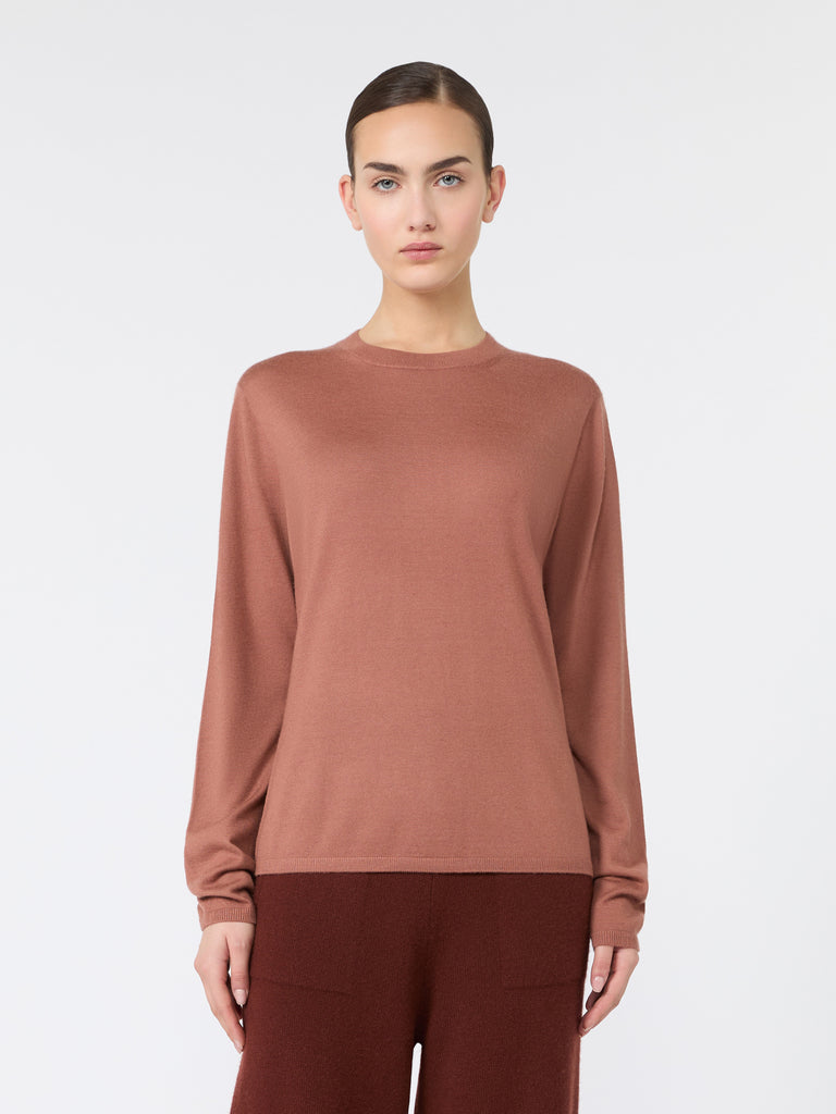 max mara cashmere yarn crew-neck sweater