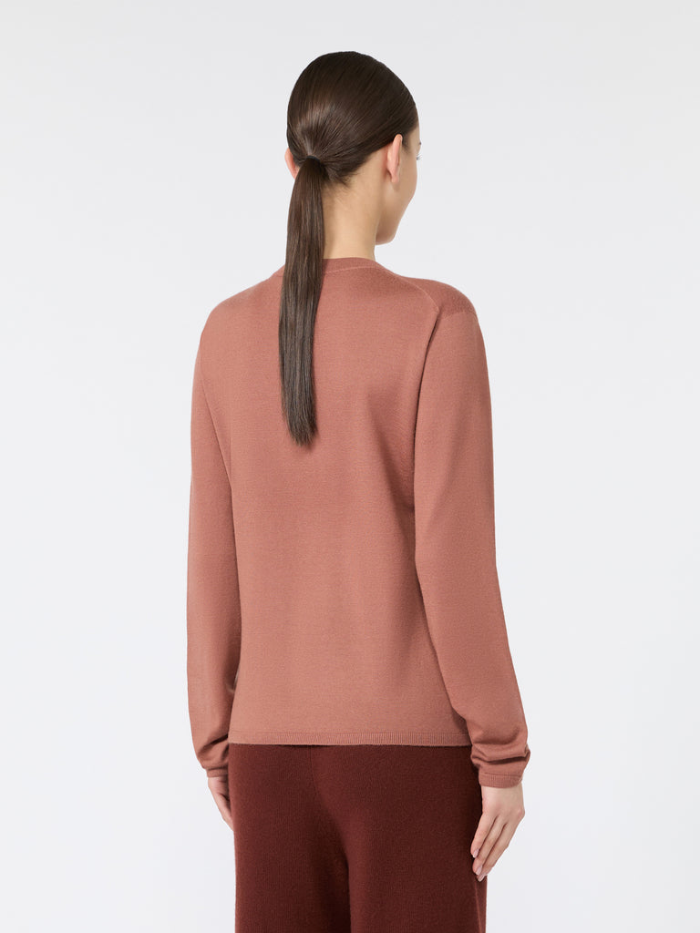max mara cashmere yarn crew-neck sweater
