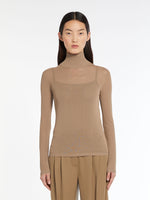 Viscose yarn turtleneck