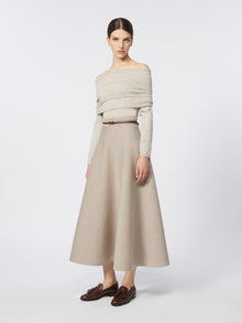 Lightweight Cashmere Sweater for Women - Beige - Max Mara UAE