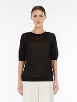 Wool Yarn Sweater for Women - Black - Max Mara UAE