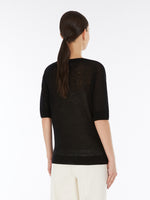 Wool Yarn Sweater for Women - Black - Max Mara UAE