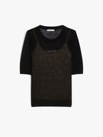 Wool Yarn Sweater for Women - Black - Max Mara UAE