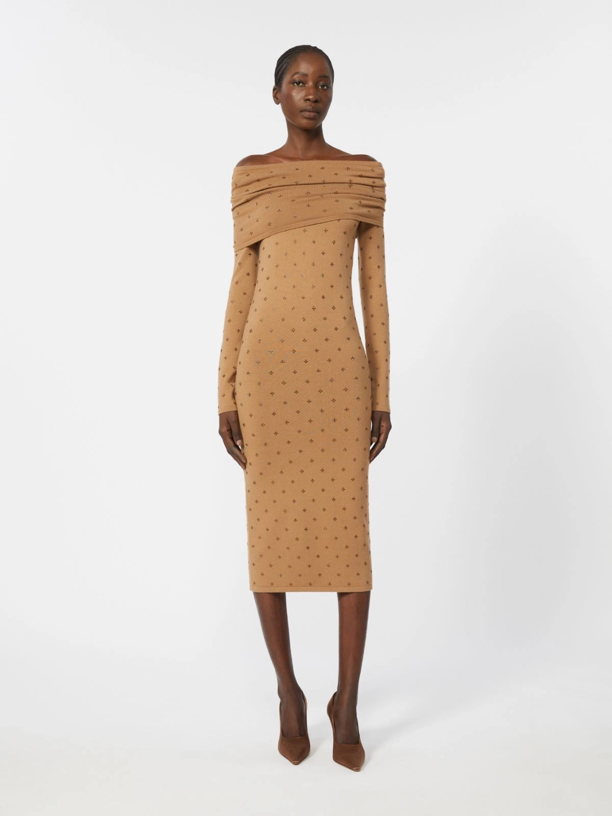 max mara wool yarn dress for women