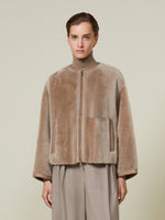 Sheepskin cardigan