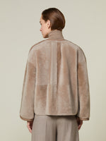 Sheepskin cardigan