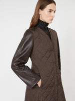 Quilted Coat In Technical Fabric for Women - Brown - Max Mara UAE