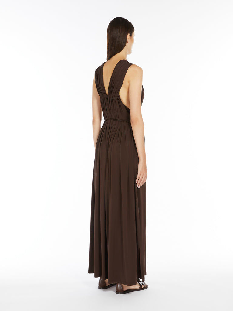 max mara stretch jersey long dress