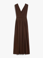 Stretch Jersey Long Dress for Women - Coffee - Max Mara UAE