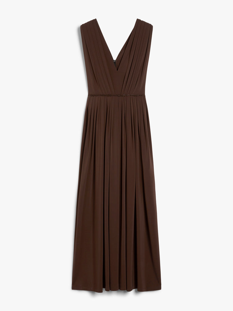 max mara stretch jersey long dress